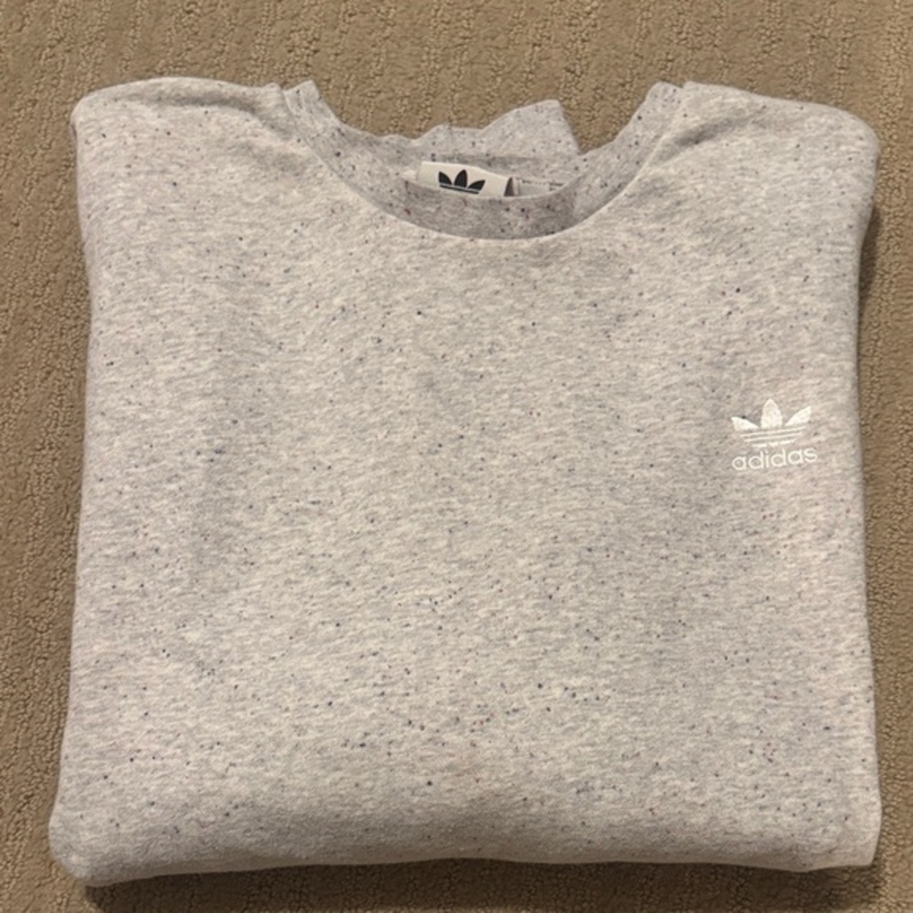 Adidas Men's Speckled Crewneck Sweatshirt. XL. EUC